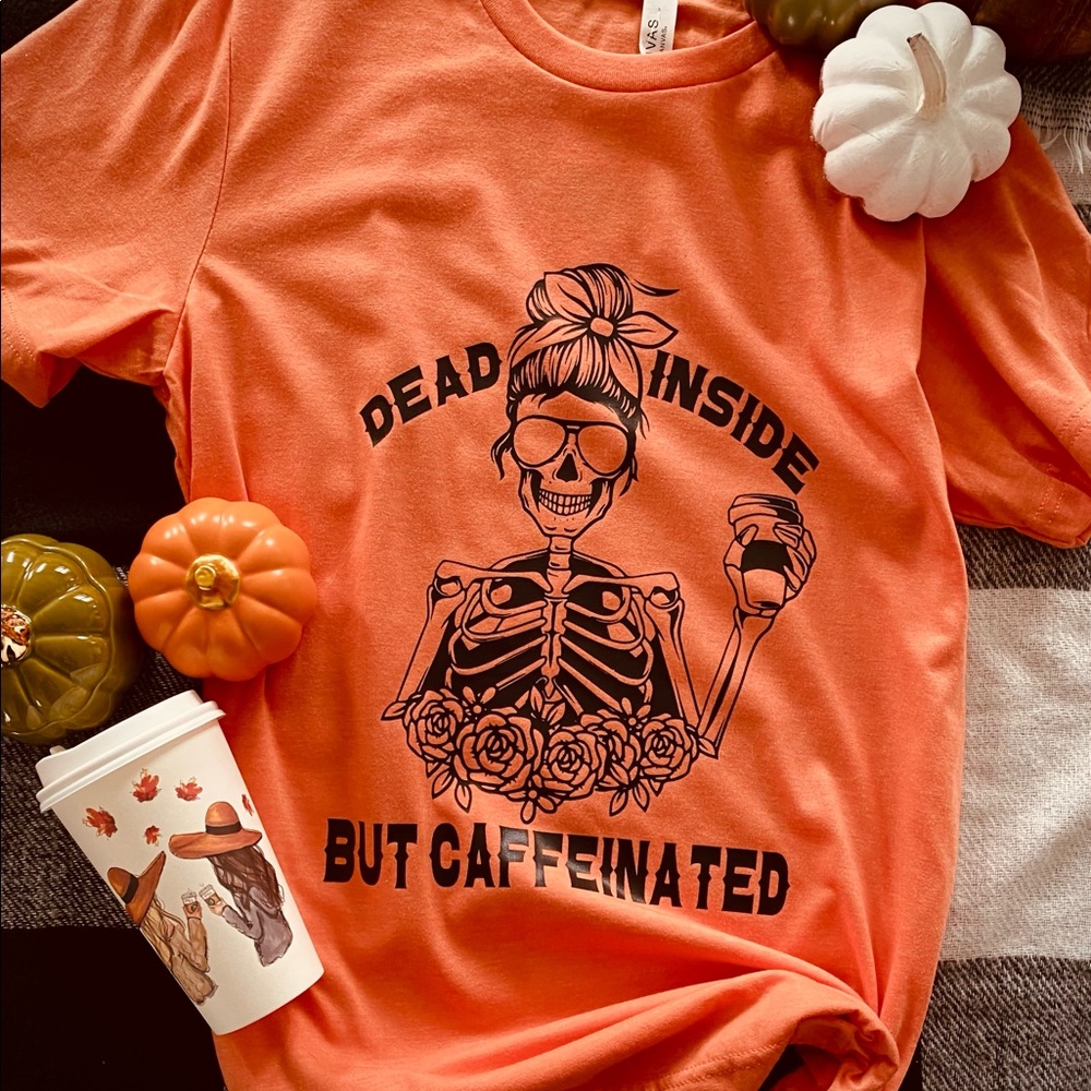 Skeleton Coffee ☕️ Humor Tee